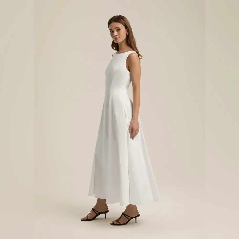 Favorite Daughter Elegant White Maxi Catherine Dress - Picture 6 of 12